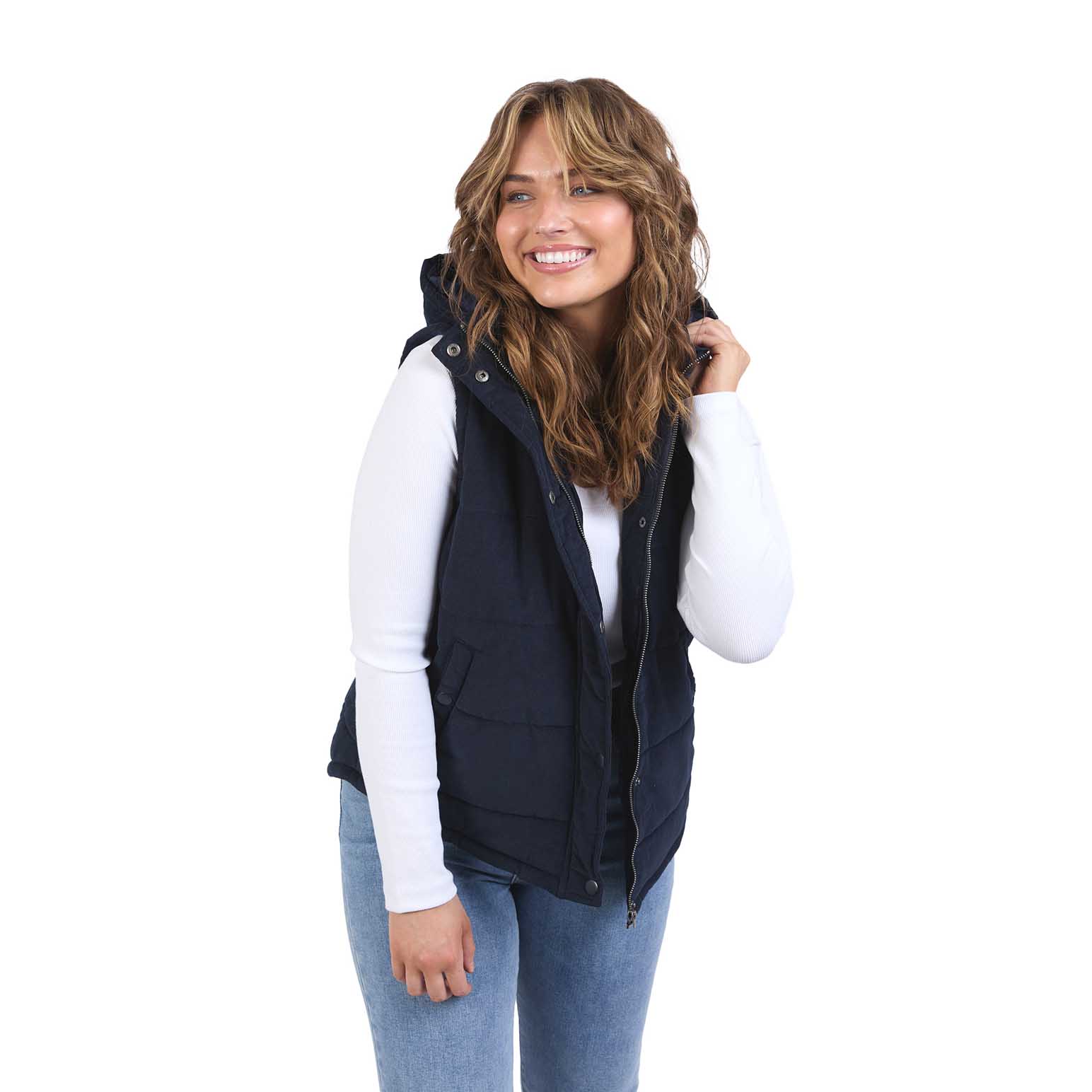 ELM Cord Puffer Vest